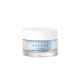 NEEDLY A to Cream 1.69 fl.oz. – 100-Hour Hydration Barrier Moisturizer for Sensitive Skin | Deep Moisture Cream with Hyaluronic Acid, Hydroxyethyl Urea & Ceramide _ Made in KOREA